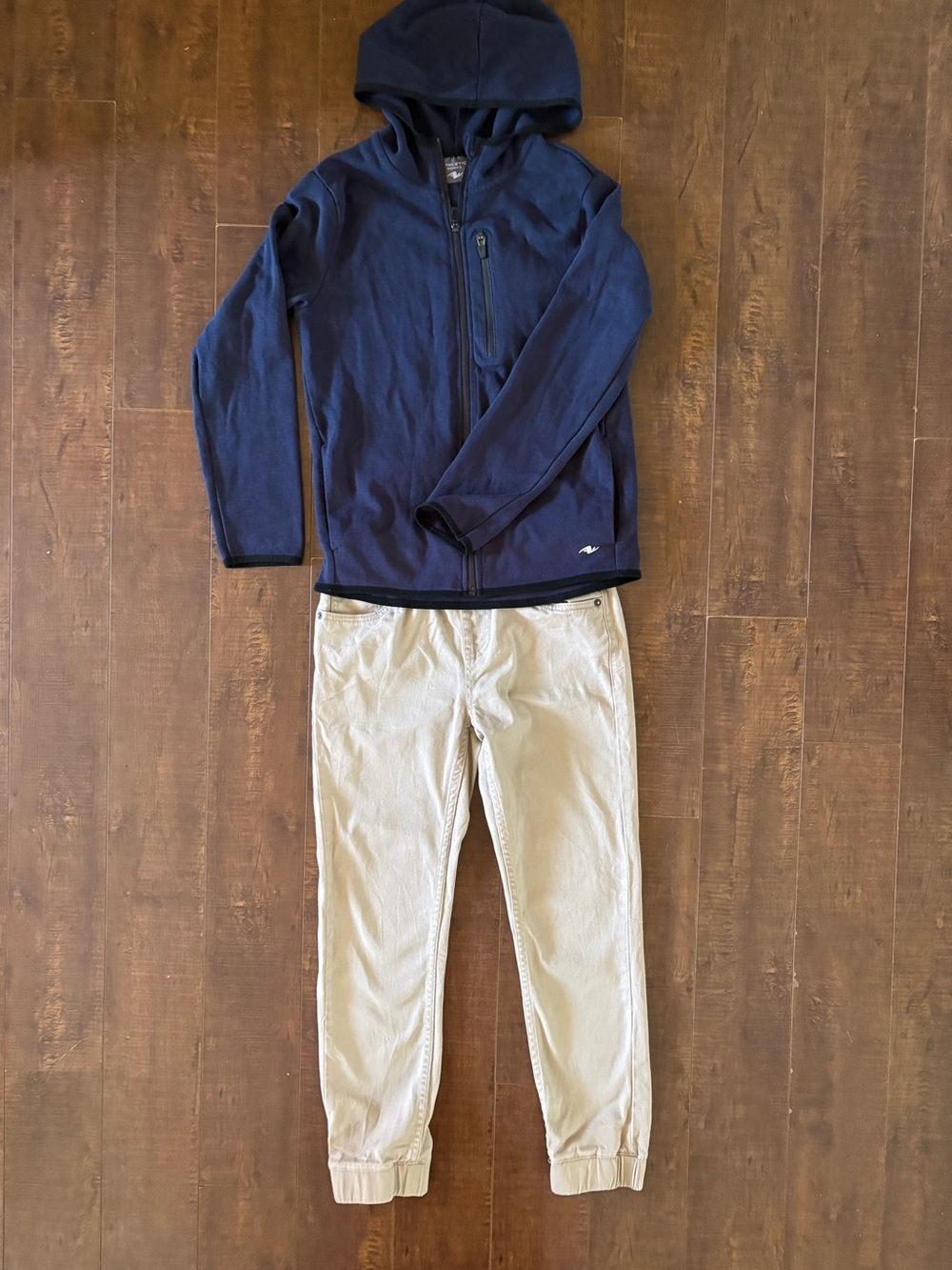 Levi Boys Jogger pants Size 12 & Athletic Works Hoodie Navy Blue